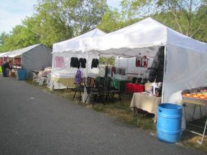 Starcraft behind two 10' vendor spaces