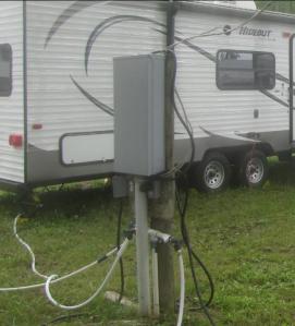 A good festival set up with electric and water