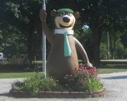 Yogi greets you as you enter the RV Park