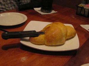 Delicious hot bread began our dining experience!