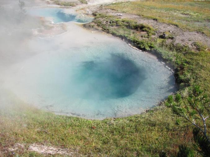 Geothermal hot springs pool