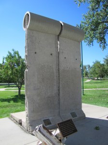 Two sections of the Berlin Wall