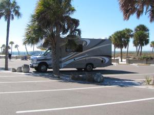 We could park in the regular parking spaces