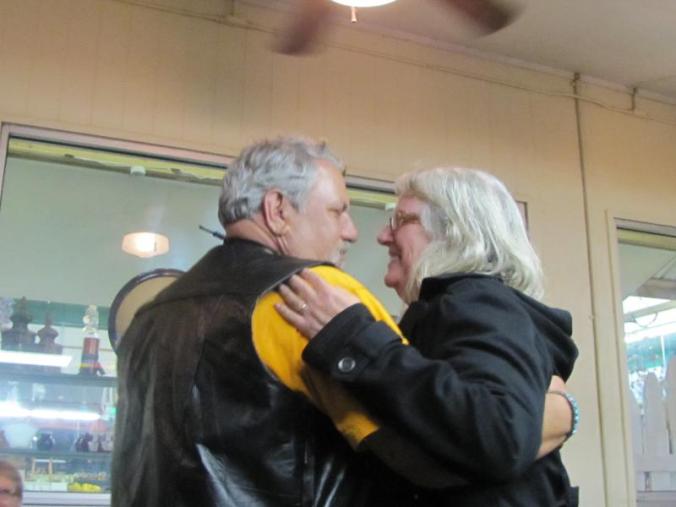 Sher and I "cutting a rug"