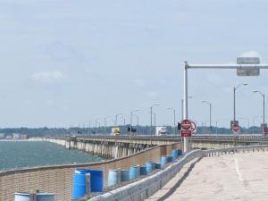 Looking back towards Va Beach from the first tunnel island.