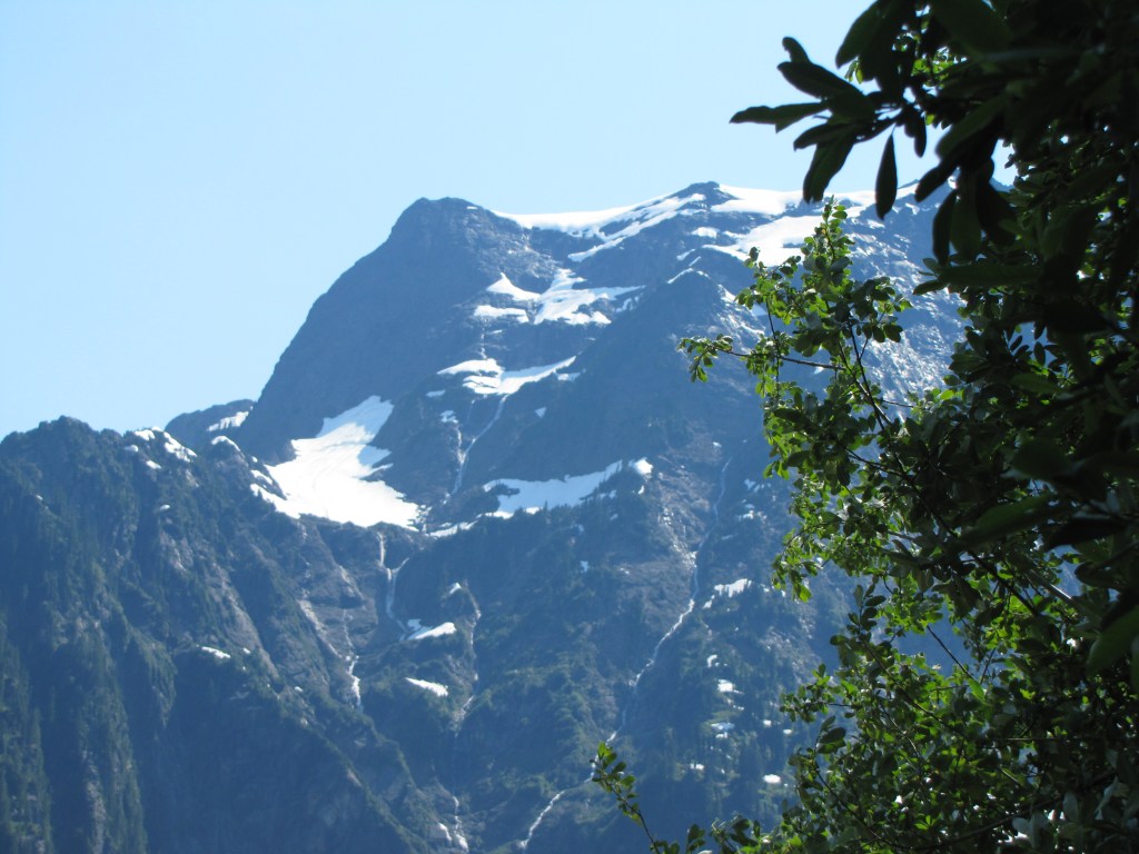 Snow melt and waterfalls on Big 4 Mountain