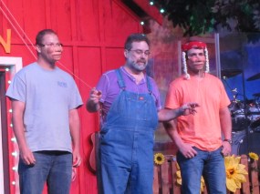 Ventriloquist Steve Knowles with help from the crowd