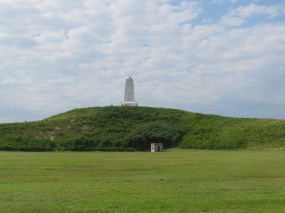 Monument on the hill where the first flight occurred