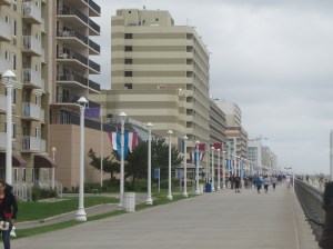 A few folks enjoying the boardwalk