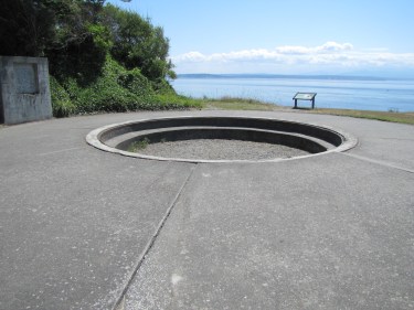 One of the gun turret foundations